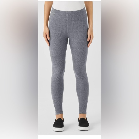 Eileen Fisher Pants - Eileen Fisher Pants| Cozy Stretch Rib Leggings Ash –XL NEW ONLY LEGGINGS